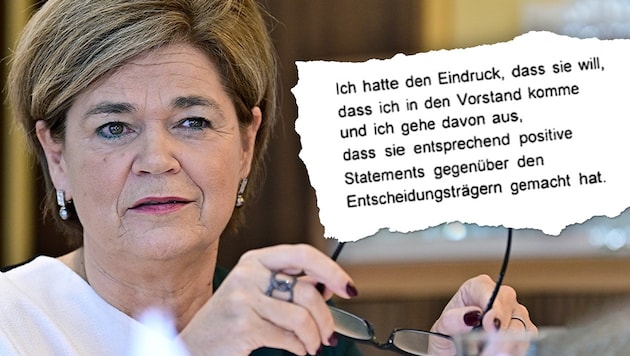 Auch Generaldirektorin Bettina Glatz-Kremsner wird in der Causa Casinos seit Kurzem als Beschuldigte geführt. (Bild: APA, ZvG, Krone KREATIV)