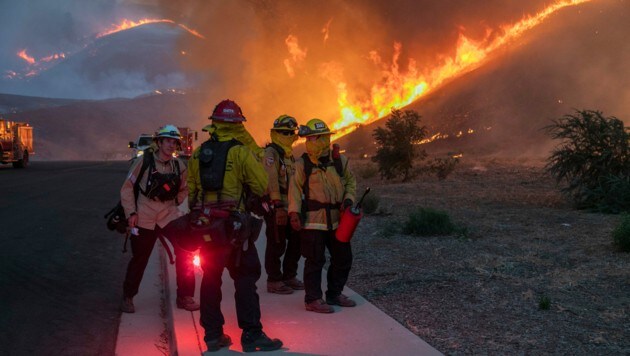 Das Silverando Feuer kam Wohngebieten gefährlich nahe. (Bild: 2020 Getty Images)