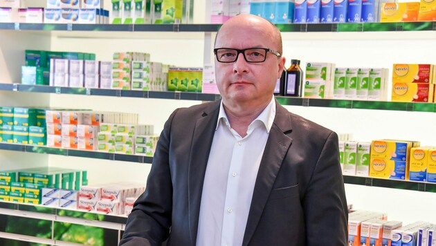 Thomas Veitschegger, Präsident der OÖ Apothekerkammer: „Die Leute wollen diese Schnelltests.“ (Bild: © Harald Dostal)
