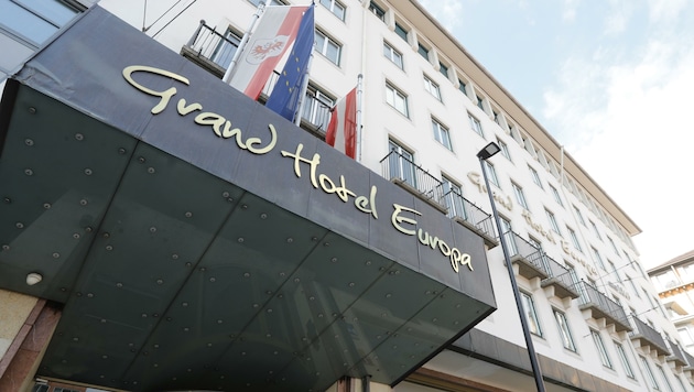 Die Schotten im Grand Hotel Europa sind seit Monaten dicht. (Bild: Birbaumer Christof)