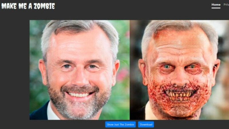 Norbert Hofer (Bild: APA, makemeazombie.com)