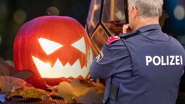 Kinder und Jugendliche lieben es, Halloween zu feiern. (Bild: APA, Krone KREATIV)