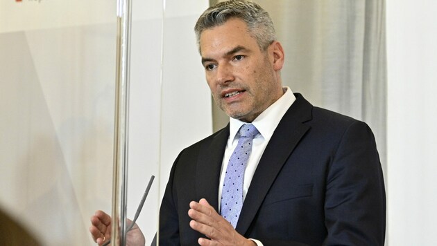 Innenminister Karl Nehammer (ÖVP) (Bild: APA/Hans Punz)
