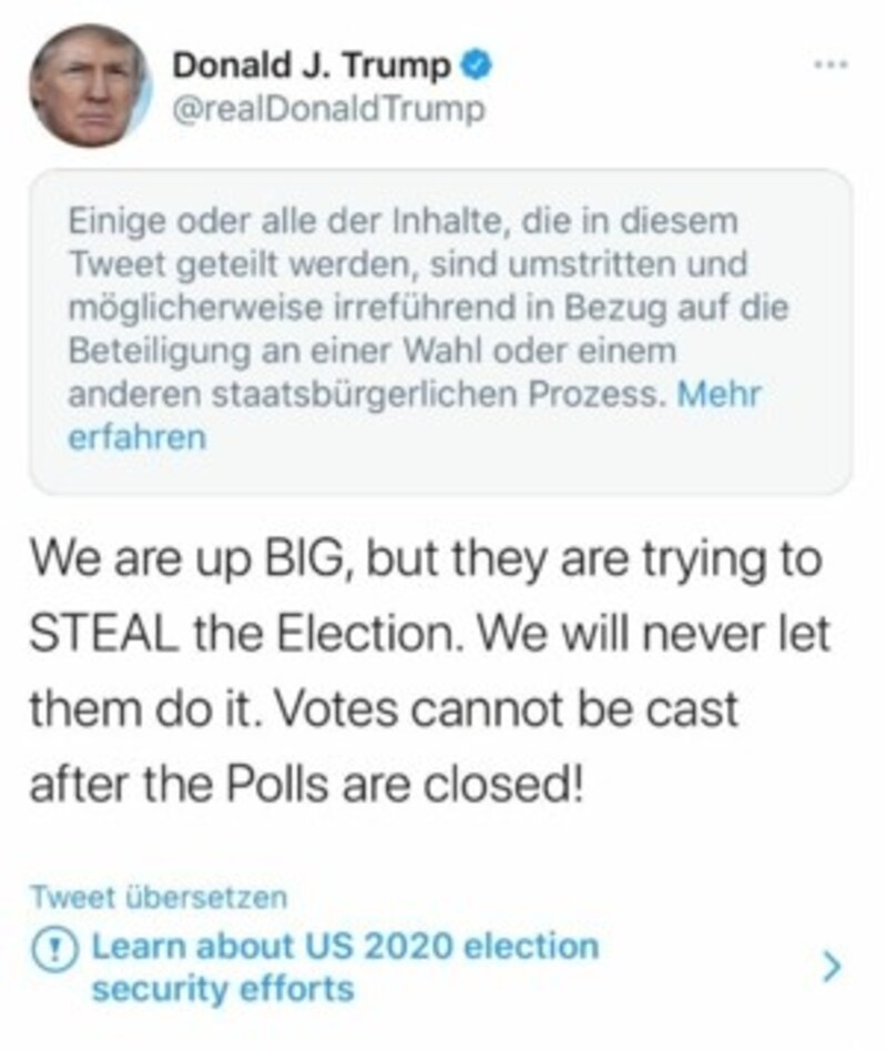 (Bild: Twitter.com/realDonaldTrump)