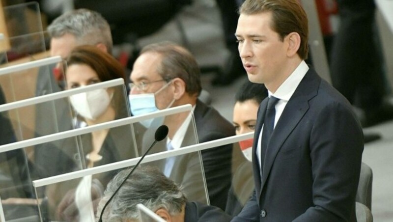 Bundeskanzler Sebastian Kurz (ÖVP) (Bild: APA/HERBERT NEUBAUER)