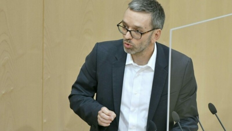 FPÖ-Klubchef Herbert Kickl ortet einen „unverschämten Übergriff auf die Privatsphäre der Österreicher“. (Bild: APA/HERBERT NEUBAUER)