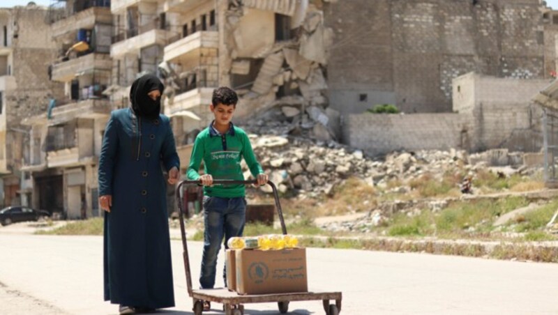 Besonders in Kriegsgebieten - wie hier im syrischen Aleppo - sind Menschen von akutem Hunger bedroht. (Bild: WFP/Khudr Alissa)