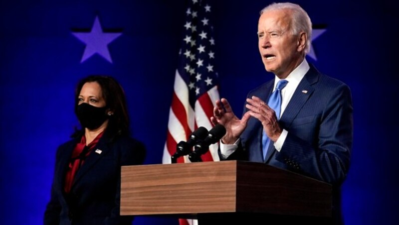 Der Demokrat Joe Biden gewann im November die US-Wahl. Damit wollen sich einige Republikaner noch immer nicht abfinden ... (Bild: AP)