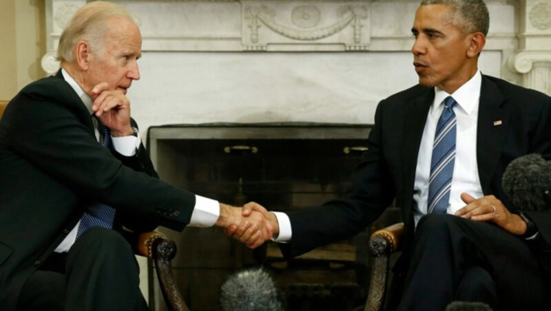 Joe Biden kennt das Weiße Haus schon sehr gut aus seiner Zeit an der Seite von Barack Obama. Er war acht Jahre lang der Vizepräsident des ersten afroamerikanischen US-Präsidenten. (Bild: AFP )