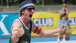 Ländle-Beachvolleyballer Jakob Reiterfreut sich auf große Emotionen bei der Wolfurttrophy. (Bild: Peter Weihs/Kronenzeitung)