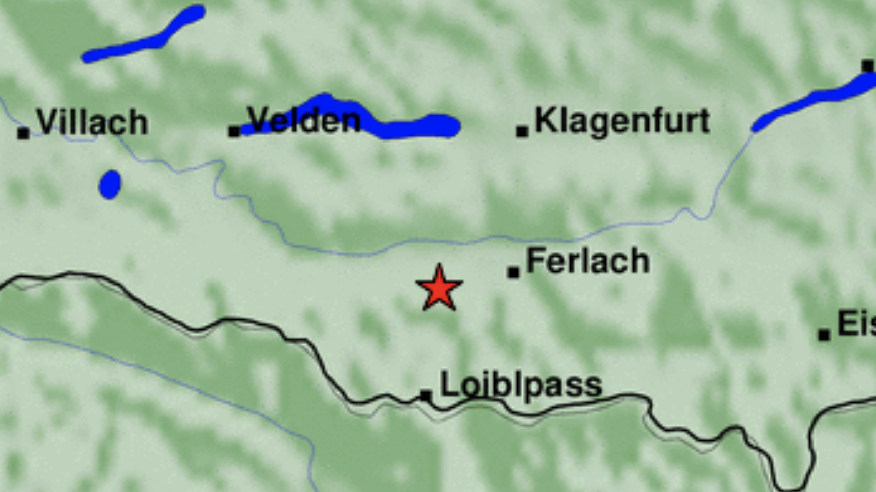 Das Erdbeben war auch noch in Klagenfurt spürbar. (Bild: ZAMG)