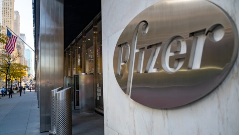 Die Zentrale von Pfizer in New York City (Bild: APA/AFP/Getty Images/David Dee Delgado)