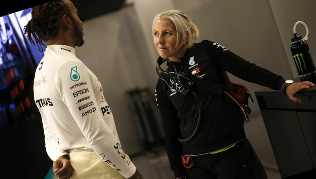 Sieben Jahre lang arbeitete Angela Cullen mit Lewis Hamilton zusammen. (Bild: picturedesk.com/HOCH ZWEI / dpa Picture Alliance / picturedesk.com)