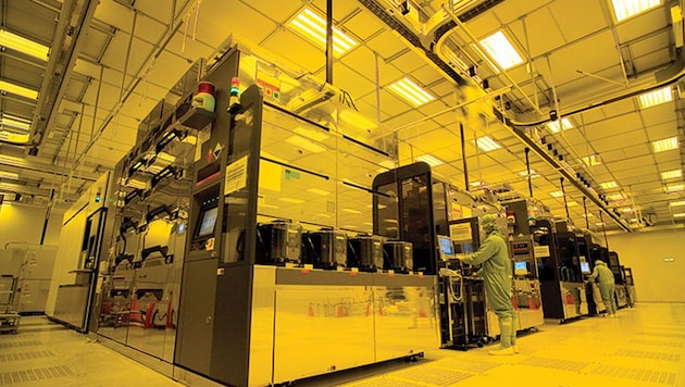 Photo from a TSMC processor factory in Taiwan - the Taiwanese industry leader has the most modern chip production facilities in the world. (Bild: Taiwan Semiconductor Manufacturing Co., Ltd.)