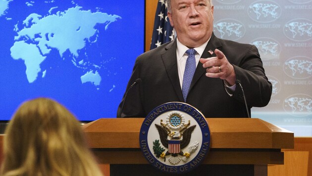 US-Außenminister Mike Pompeo vertraut auf die Verfassung der USA. (Bild: APA/AFP/POOL/Jacquelyn Martin)