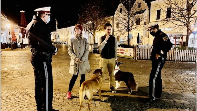 Nach 20 Uhr - wie hier in Eisenstadt - trifft die Polizei oft auf Hundebesitzer. (Bild: Christian Schulter)