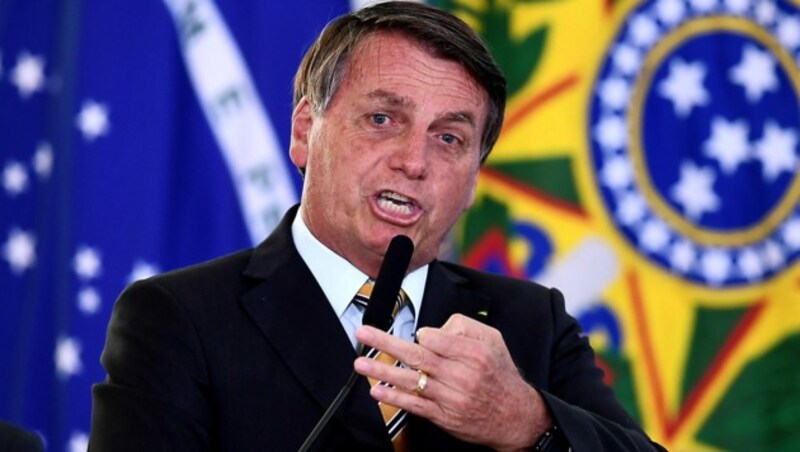 Brasiliens Präsident Jair Bolsonaro (Bild: APA/AFP/Evaristo Sa)