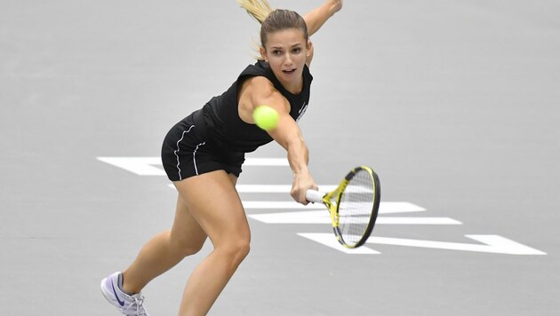 Barbara Haas beim WTA-Turnier in Linz (Bild: APA/BARBARA GINDL)