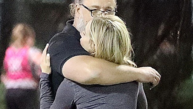 Schon im Oktober konnte sich Russell Crowe mit Liebesbekundungen gegenüber Britney Theriot nicht zurückhalten. (Bild: www.PPS.at)