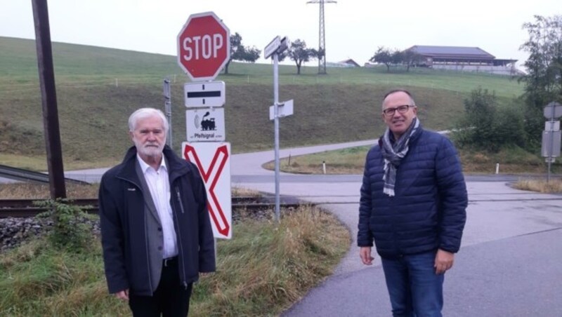 Franz Allerstorfer und Günter Pröller in Lacken, Feldkirchen/D. (Bild: Allerstorfer)