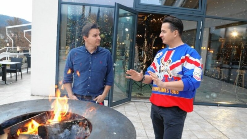 Andreas Gabalier mit Norman Schenz (Bild: Uta Rojsek-Wiedergut)