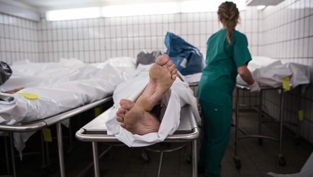 Nach der Pillenverwechslung im Spital Bad Ischl wurde der verstorbene Patienten obduziert. (Bild: APA/dpa/Andreas Arnold)