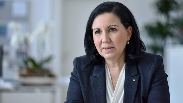 Stefanie Christina Huber ist Vorstandsvorsitzende der Sparkasse Oberösterreich. (Bild: Markus Wenzel)