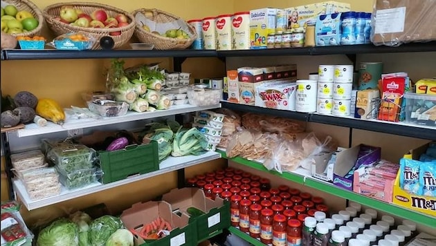 Die Lager sind gefüllt mit den nötigsten Lebensmitteln (Bild: Pannonische Tafel)