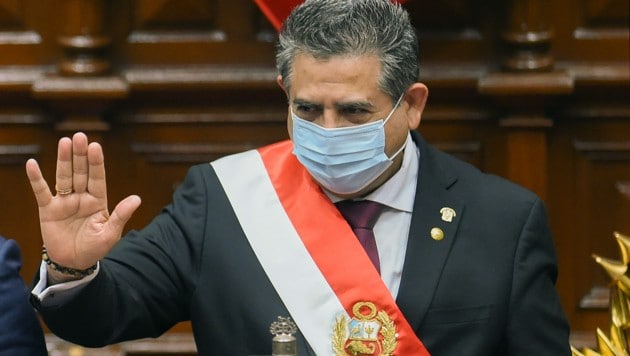 Perus Übergangspräsident Manuel Merino (Bild: AFP)