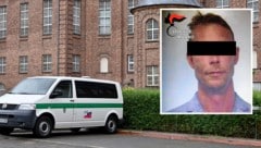 Christian B. sitzt derzeit eine siebenjährige Haftstrafe ab. (Bild: APA/dpa/Carsten Rehder, AFP, Krone KREATIV)