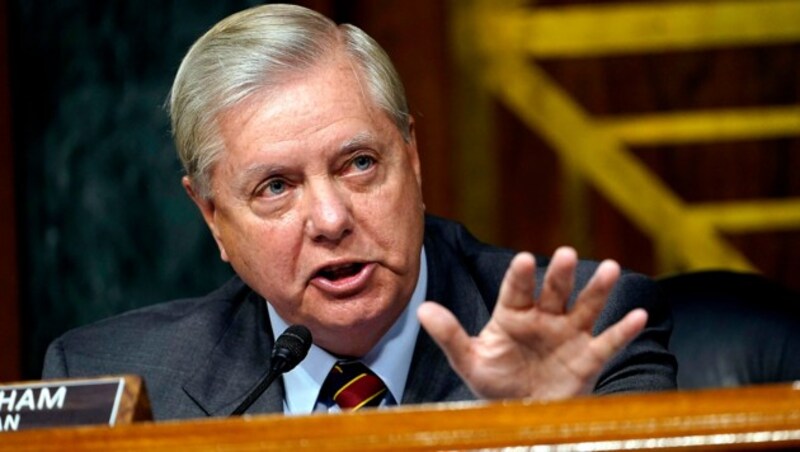 Der republikanische Senator Lindsey Graham (Bild: APA/Getty Images via AFP/GETTY IMAGES/POOL)