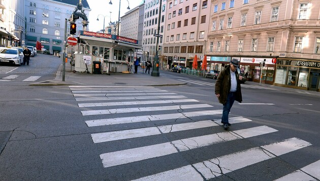 Die Wiener Innenstadt im zweiten Lockdown (Bild: APA/Herbert Pfarrhofer)