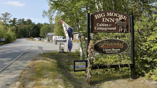 Im Hotel Big Moose Inn fanden die Hochzeitsfeierlichkeiten mit 55 geladenen Gästen statt. (Bild: AFP)