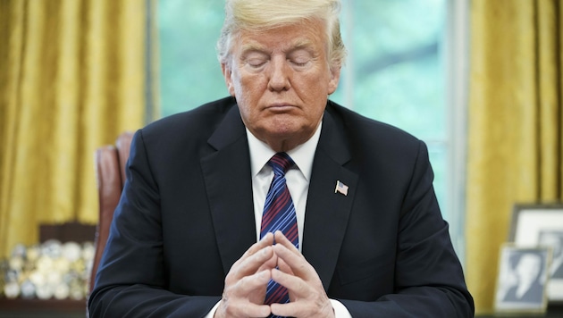 Kurz vor Ende seiner Amtszeit scheiterte US-Präsident Donald Trump am Parlament. (Bild: AFP)