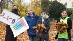 Vor dem Lockdown traf die „Krone“ die Beiräte und Carolin Riedelsberger im Altoona-Park (Bild: Gabriele Moser)