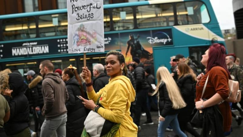 Demonstration in Liverpool (Bild: Oli SCARFF/AFP)