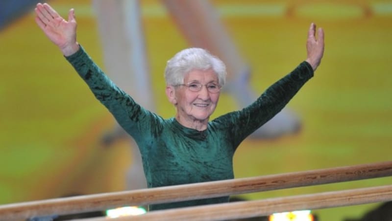 Die damals 86-jährige Johanna Quaas bei ZDF, im Jahr 2012. (Bild: DPA / AFP/ Marc Mueller )