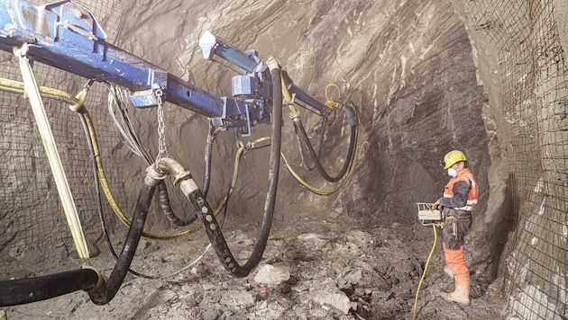 Tunnelanschlag für das Pumpspeicherkraftwerk Tauernmoos im Stubachtal (Bild: ÖBB Sailer)