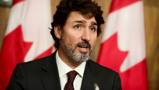 Als Premier Trudeau den Scherzanruf als solchen erkannte, legte er laut seinem Büro sofort auf. (Bild: AP)