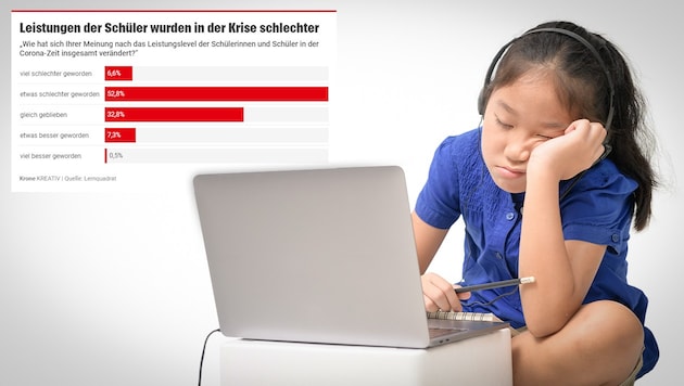 (Bild: Lernquadrat, stock.adobe.com, Krone.at-Grafik)