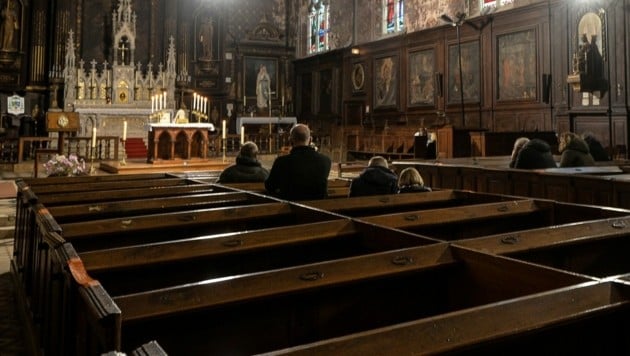 Messe in der westfranzösischen Stadt Illiers-Combray (Bild: AFP)