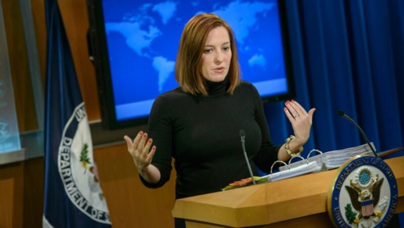 Die Sprecherin des Weißen Hauses, Jennifer Psaki (Bild: AFP)