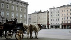 Die Fiaker dürfen weiter am Residenzplatz stehen. (Bild: ANDREAS TROESTER)