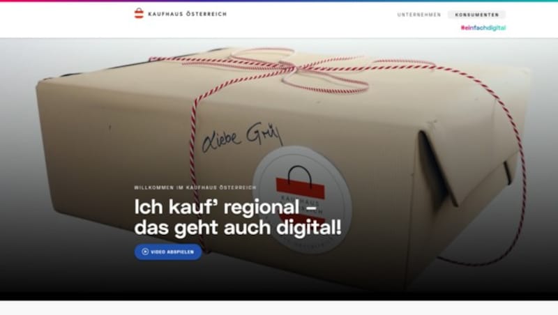 (Bild: Screenshot, kaufhaus-oesterreich.at)