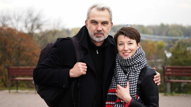 Das weißrussische Autorenpaar Julia Cimafiejeva und Alhierd Bacharevic (Bild: Iya Kiva)