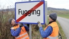 Am 1. Jänner wurde aus der Ortschaft Fucking Fugging. (Bild: Manfred Fesl)