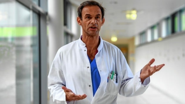 Dr. Markus Franner ist Anästhesist, Notarzt und Intensivmediziner im Salzkammergut Klinikum in Gmunden. (Bild: Klemens Fellner)
