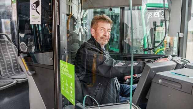 Alfred Tenner ist verantwortlich für den Bus-Betrieb in Graz. (Bild: Holding Graz/Hinterleitner)