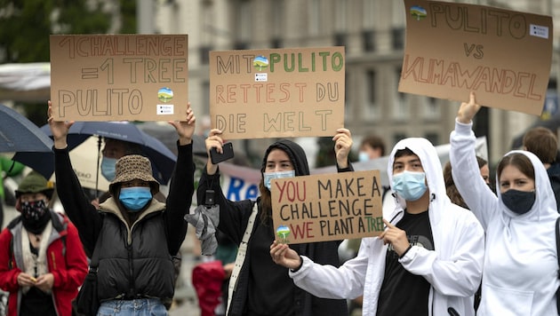 „Fridays for Future“-Demo in Wien im September 2020 (Bild: AFP)