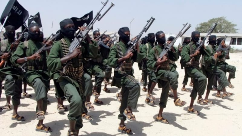 Kämpfer der al-Shabab in Somalia. (Bild: AP)